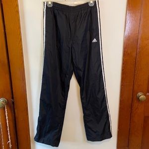 Black & white adidas pants